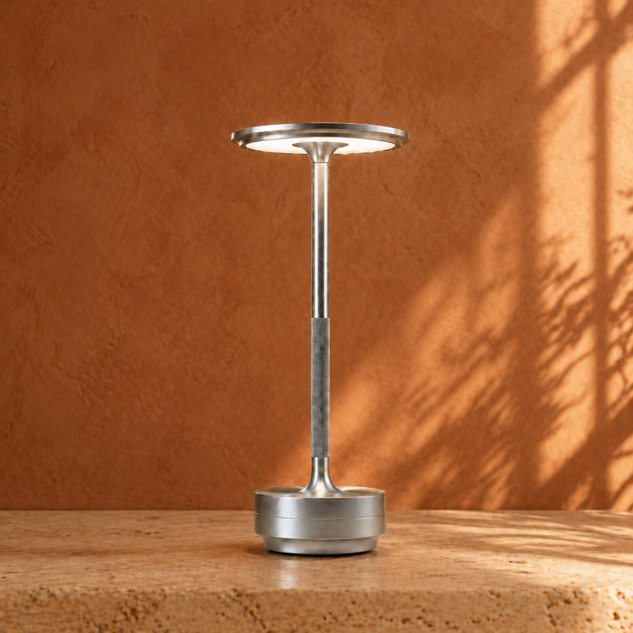 Libiyi EcoLume Lamp, Cordless LED Touch Table Lamp, 3 Brightness Levels Rechargeable Bedside Light, Modern Decor, Gift for Her