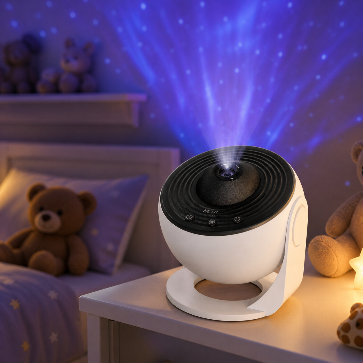 Lumi Galaxy Projector Night Light, LED Star Nebula Bedroom Lamp, Aesthetic Room Decor, Gaming Room Lighting, Gift for Kids Teens Adults