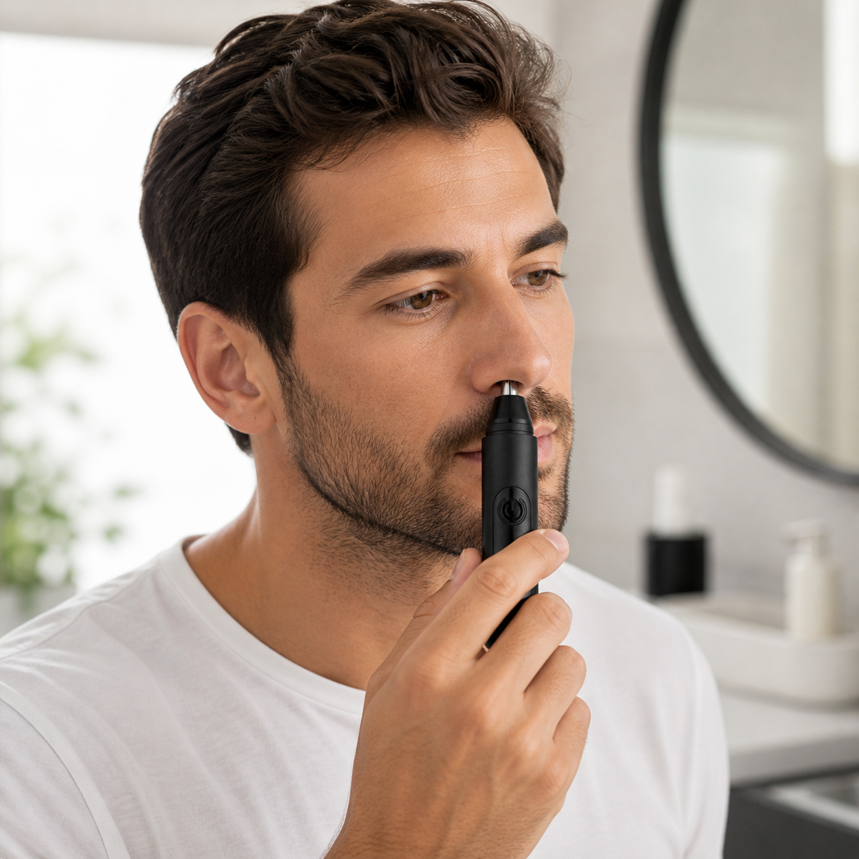 Mr Bold Nose Hair Trimmer for Men, Ear Hair Trimmer, 360° Rotary Blade, USB-C Rechargeable Grooming Tool, Gift for Dad Husband Boyfriend