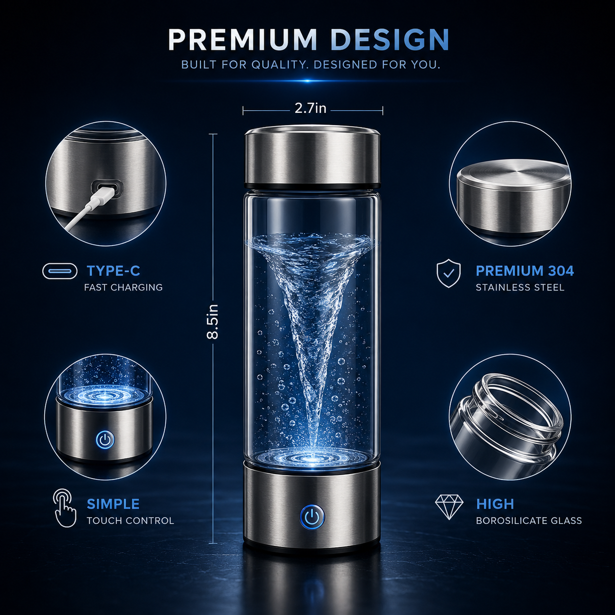 Lifewater Hydrogen Bottle Advanced Hydration for an Active Lifestyle