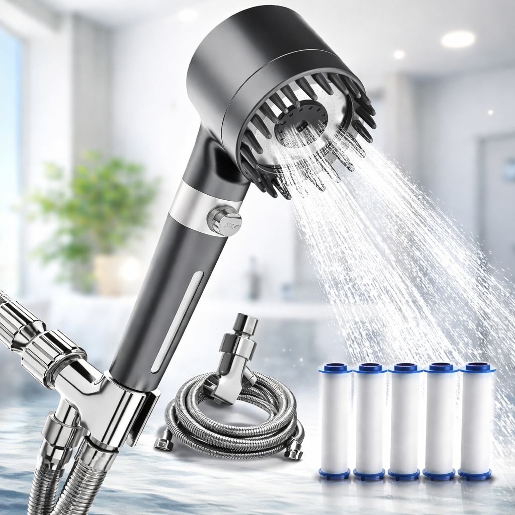 Iondrops High-Pressure Filtered Shower Head