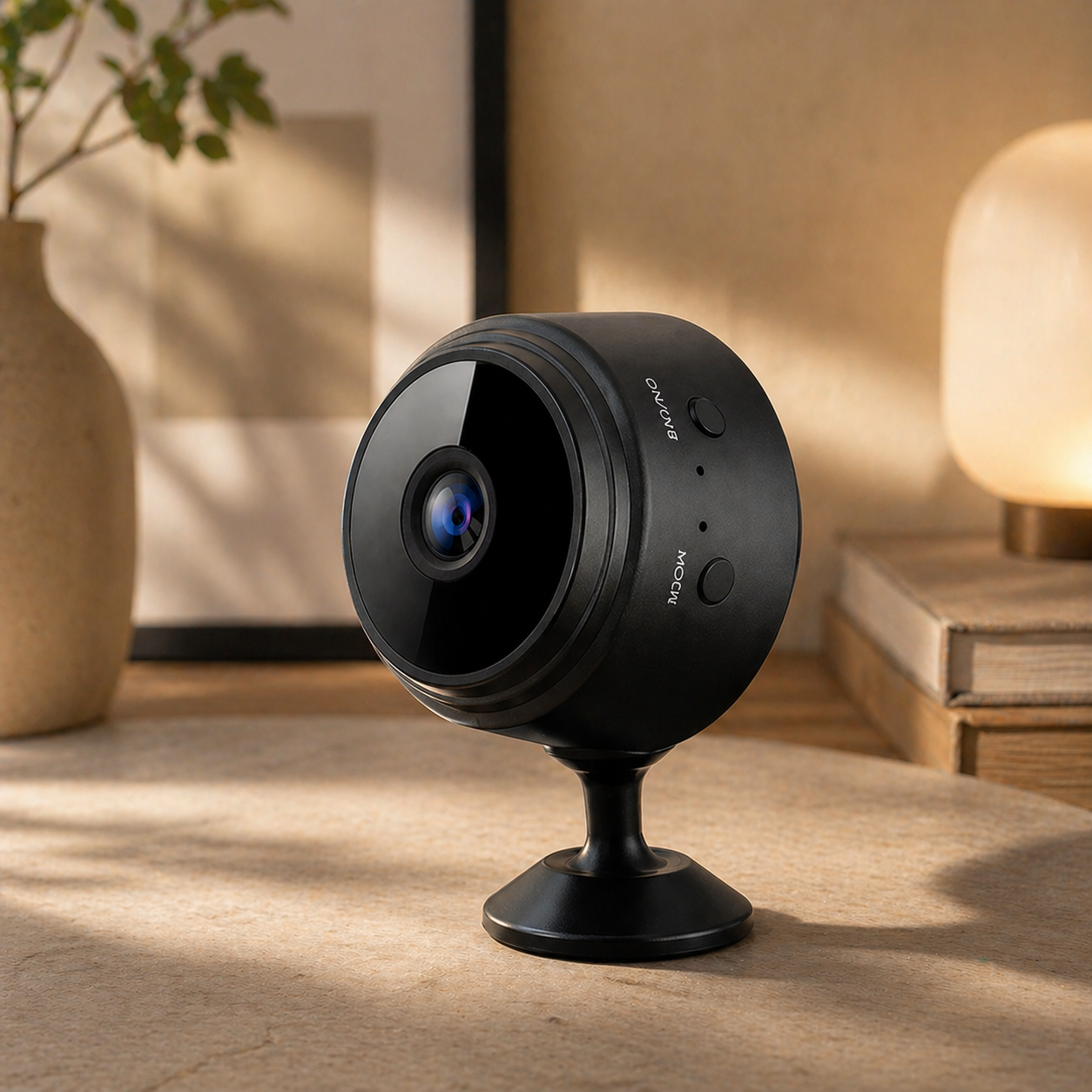 Monitor Guardian Mini Security Camera, 1080P HD WiFi Indoor Home Camera, Night Vision Motion Detection, Pet Baby Monitor, Tech Gift
