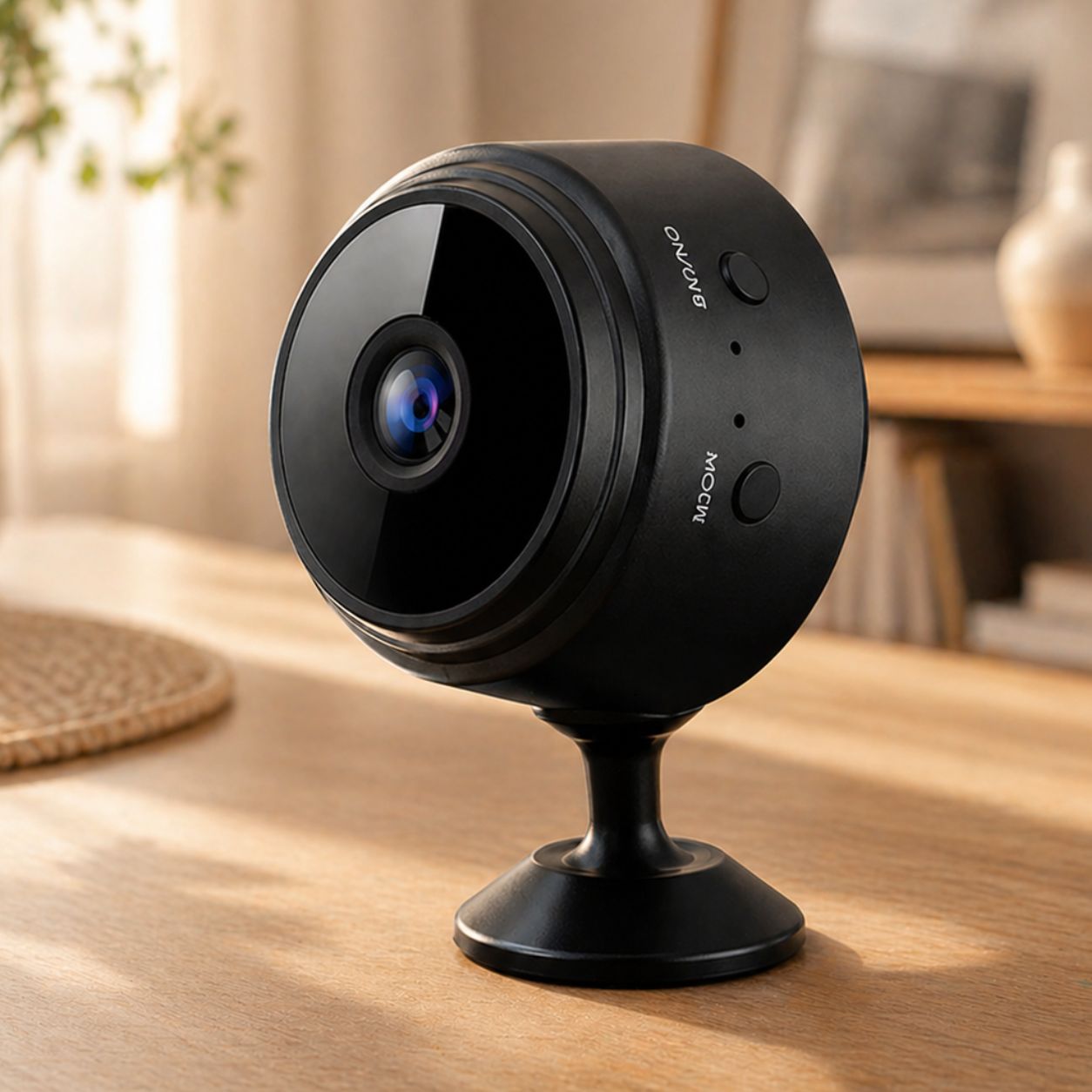 Monitor Guardian Mini Security Camera, 1080P HD WiFi Indoor Home Camera, Night Vision Motion Detection, Pet Baby Monitor, Tech Gift