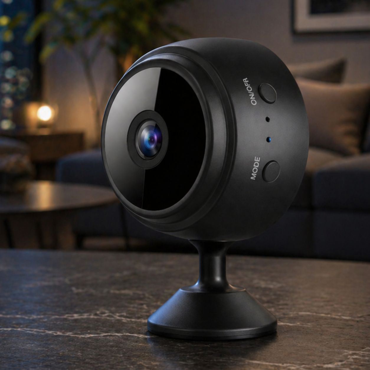 Pixie Lens Pro Mini Security Camera, 1080P HD WiFi Indoor Home Camera, Night Vision Motion Detection, Pet Baby Monitor, Tech Gift