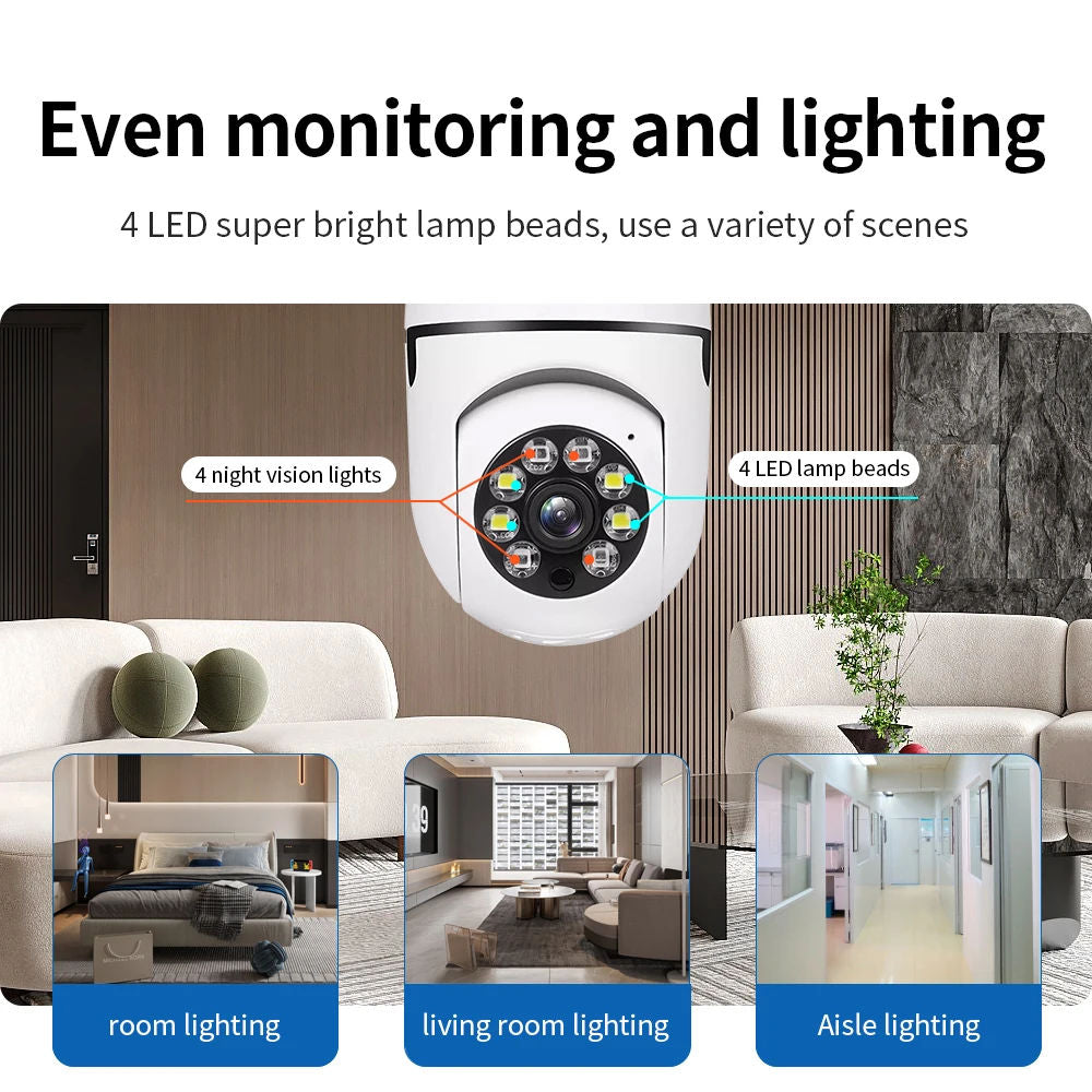 Light Socket Security lamp camera