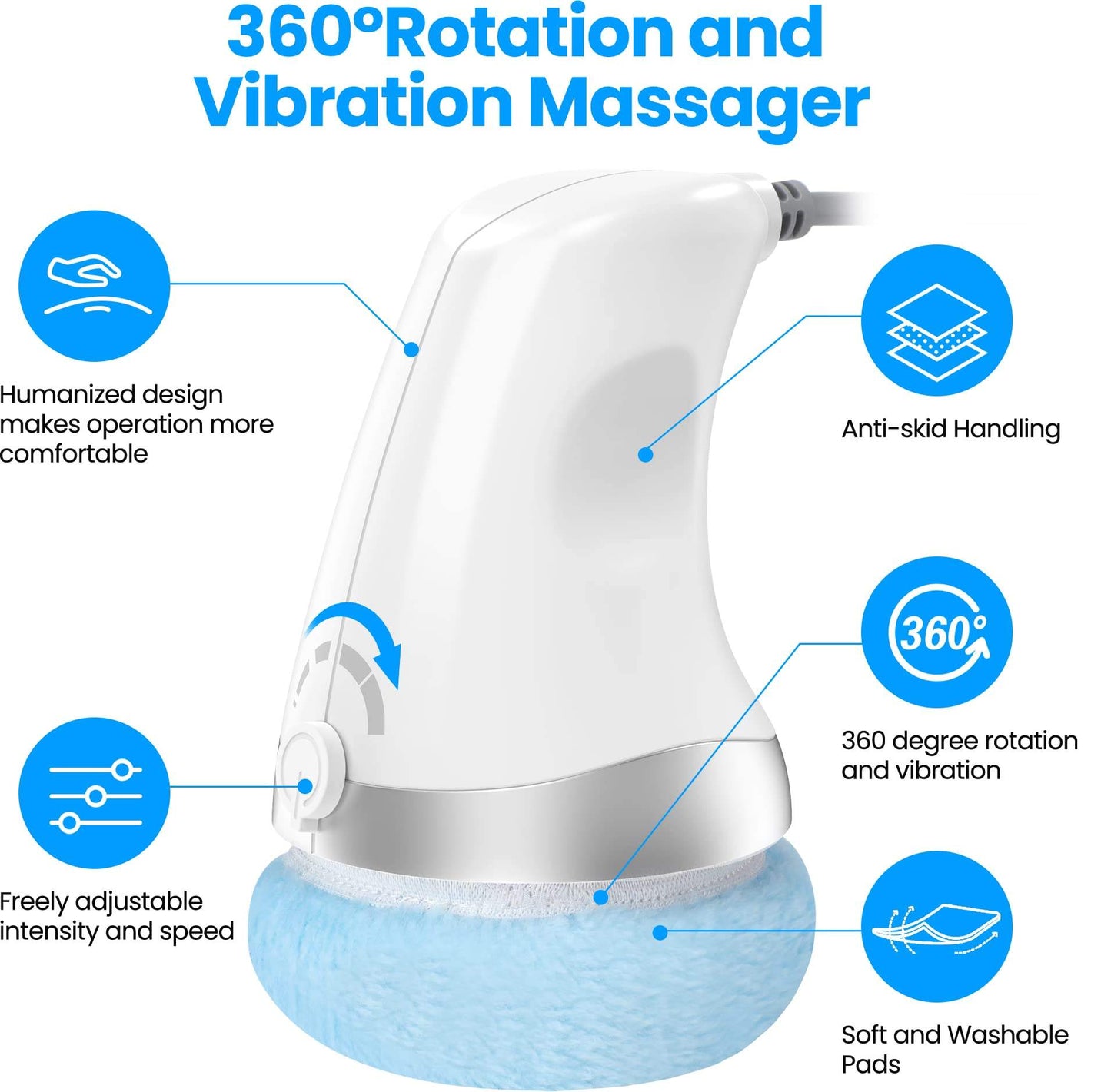 BodyMassage 1.0  Handheld Sonic Body Massager for Daily Home Use