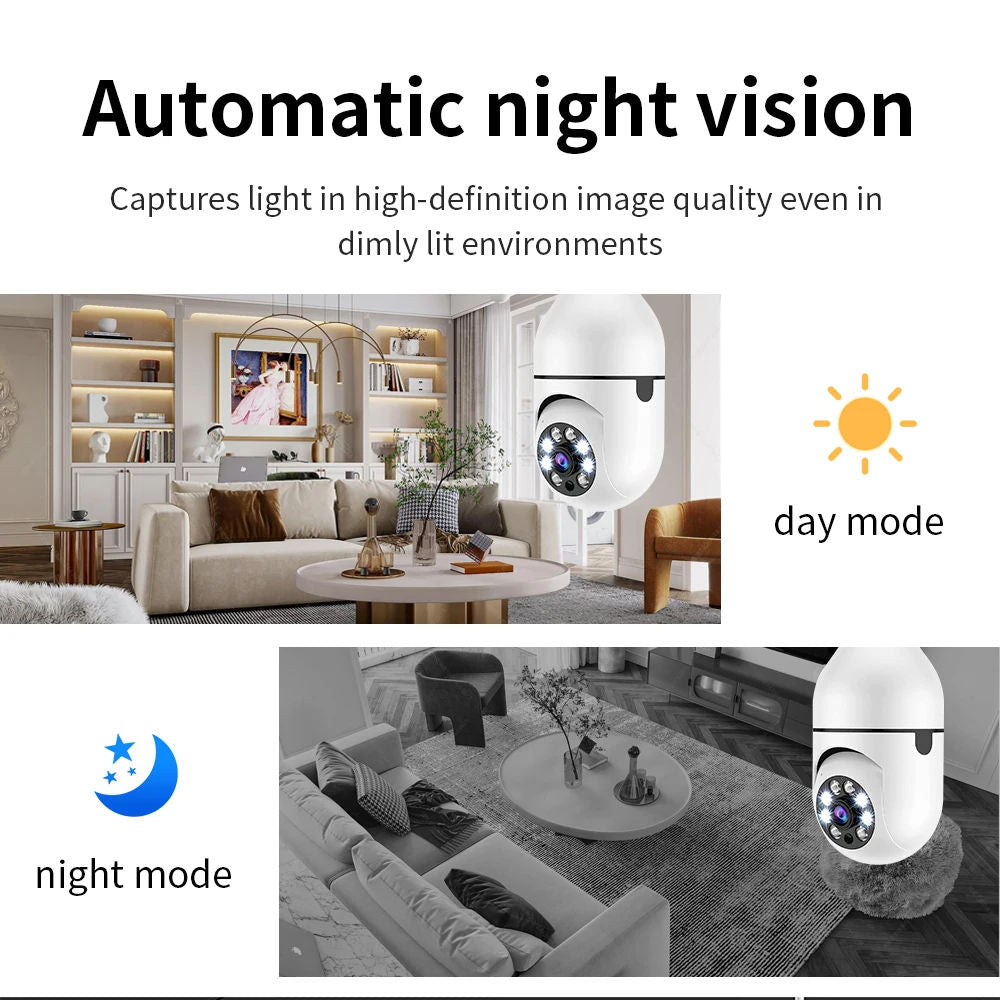 Light Socket Security lamp camera